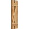 Ekena Millwork Spaced Board-n-Batten Shutters w/Z-Bar, Rough Sawn Western Red Cedar, 11 1/4W x 33H, PR RBS06Z11X033RWR - alternate 3